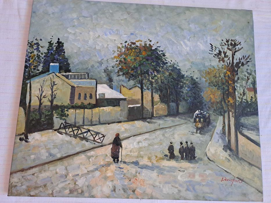 tablou pictura pe panza 61/51 cm semnat Danford