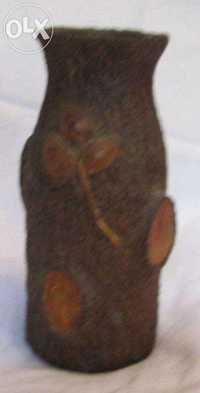 Piesa de artizanat, unicat, Vaza imitatie trunchi de copac