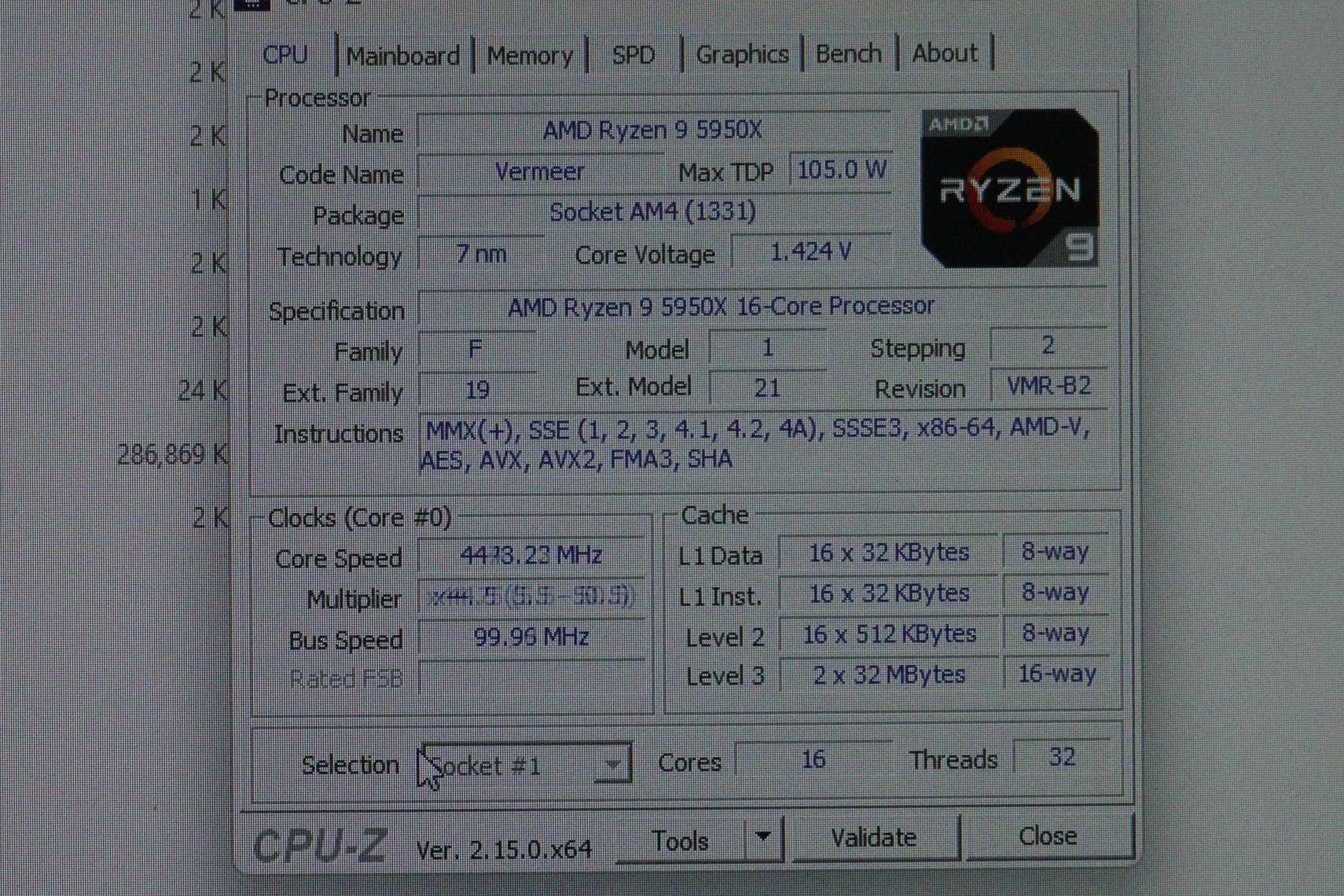 Процесор CPU Ryzen 9 5950x - 16 core / AM4 / вкл ДДС