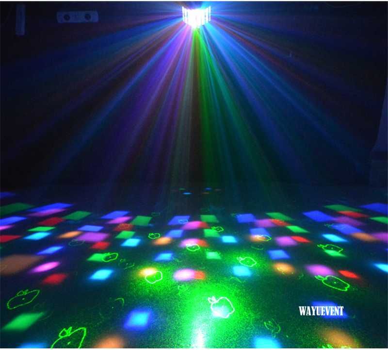 Мощна LED лазерна светкавица за дискотека и за клуб двойна пеперуда