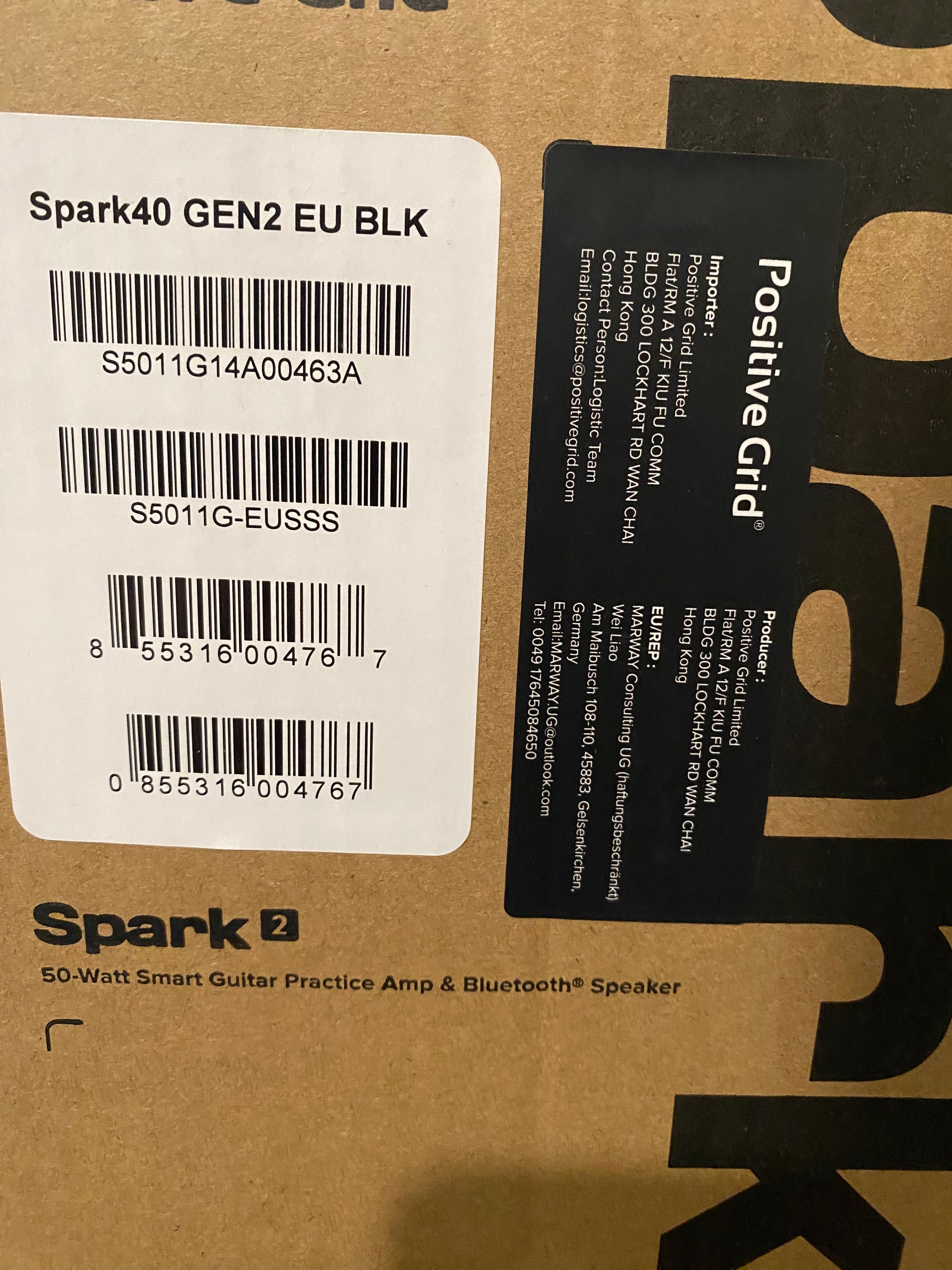усилвател за електрическа китара Positive Grid Spark 2 black