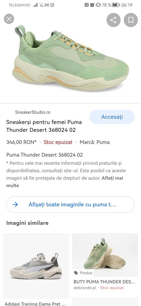 Puma thunder dama
