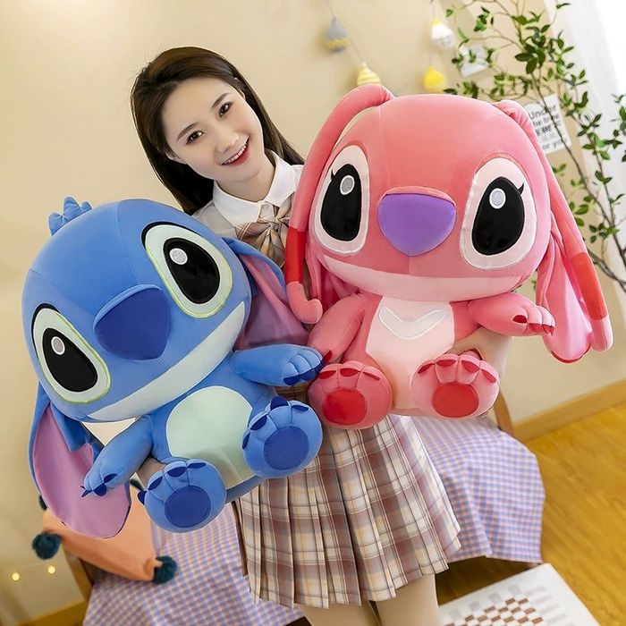 Jucarie de plus, Lilo & Stitch L 35 cm, roz, NOU