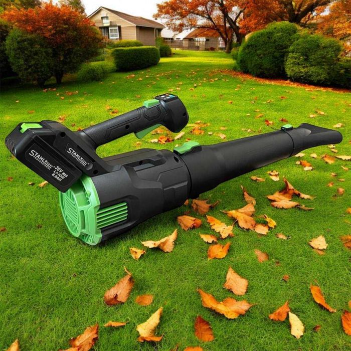 НЕМСКА Акумулаторна Въздуходувка STAHLMAYER 36v-8Ah +Подарък ЛЕД ФЕНЕР