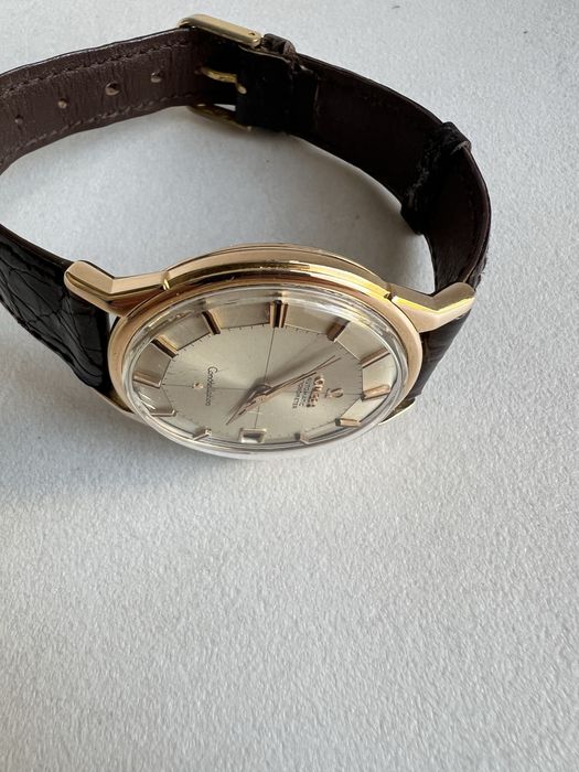 18 k aur roz Omega Constellation Pie Pan Automatic cal.561 ref.168.005