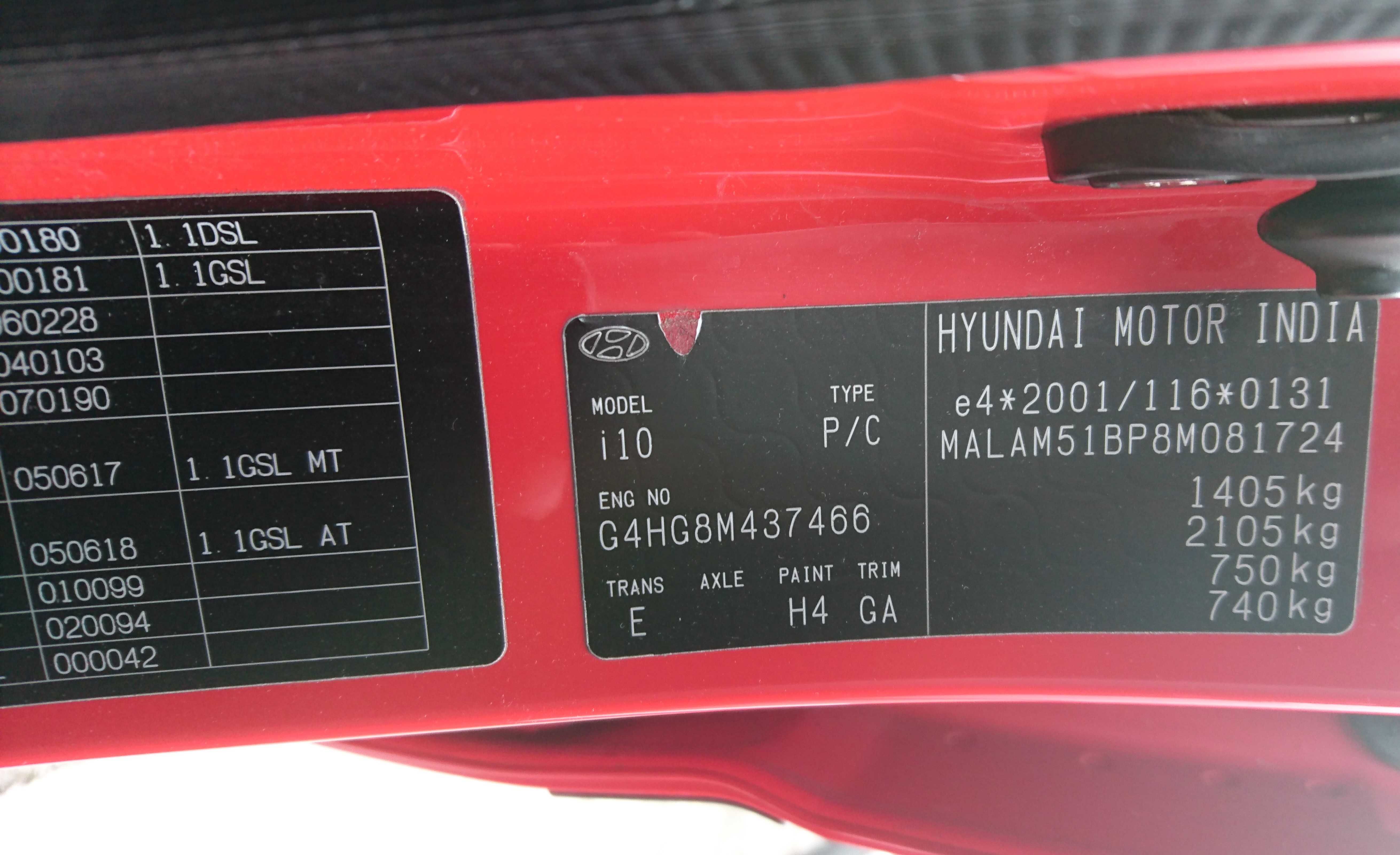 Hyumdai i10 benzina