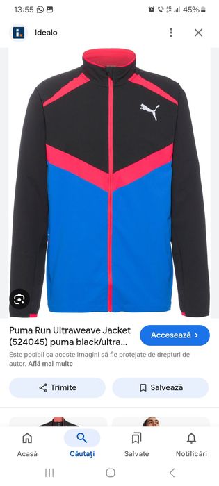Jacheta de Running barbateasca