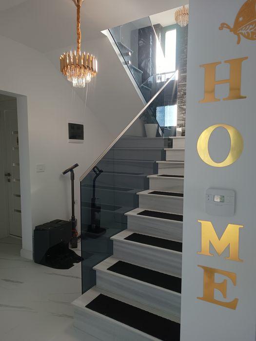 Balustrade din sticla si inox