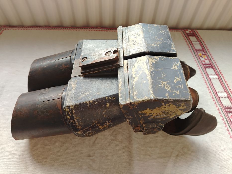 Стар голям немски военен бинокъл D.F.10x80 d.k.L. WWII