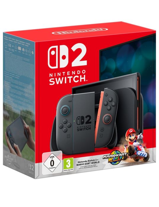 Nintendo Switch 2 Mario kart si Mario bross Wonder cu accesorii, nou