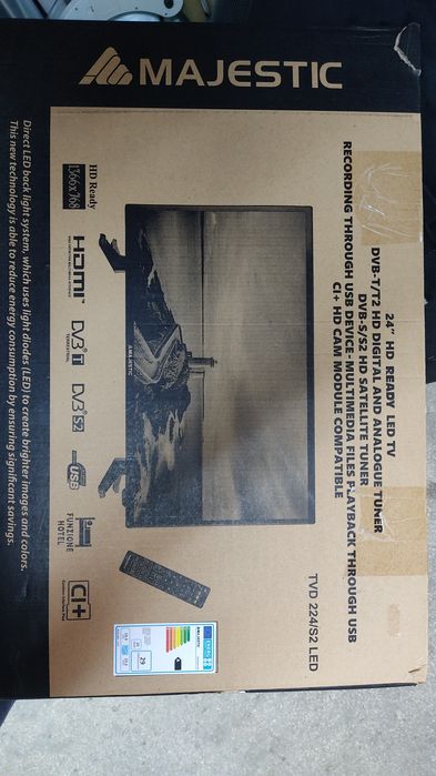 Tv auto nou 12v LED 24" 61cm dvb-c dvb-t2 Auto Rulota Camion Tir