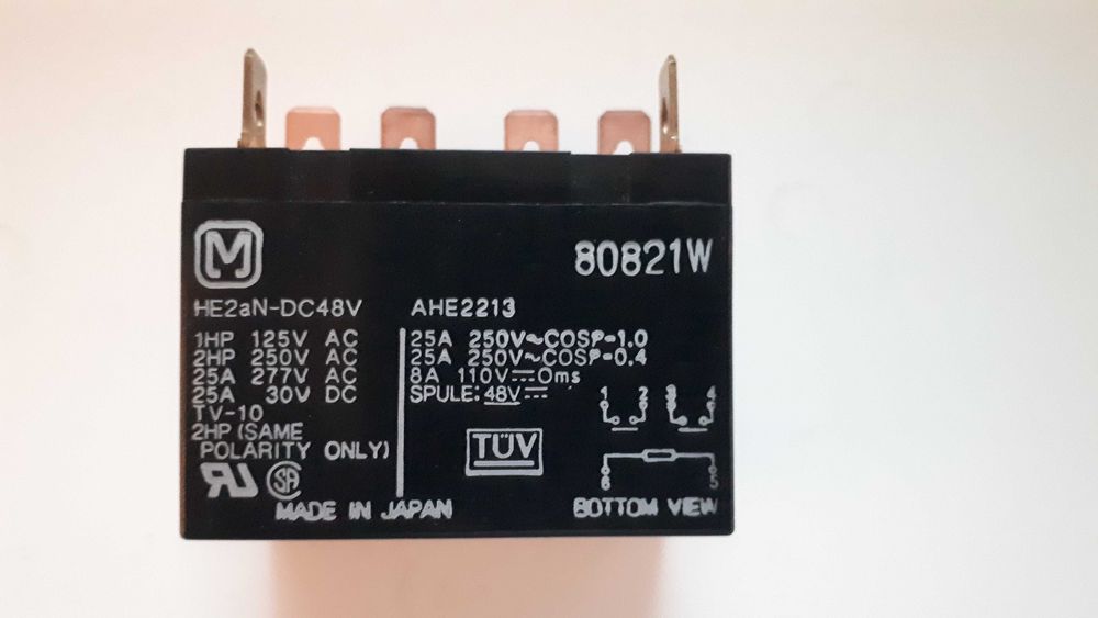 Универсальное реле HE2AN-DC48V