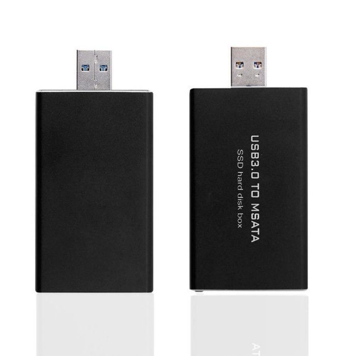 Adaptor SSD mSATA la USB 3.0 rack extern carcasa gen stick USB metalic