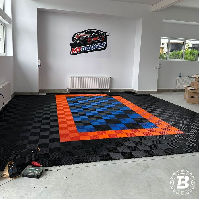 Pardoseala Modulara pentru Garaj si Ateliere Detailing - Albastru