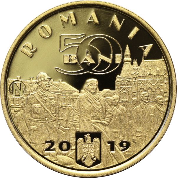 Moneda 50 bani Ferdinand Proof - moneda de colectie