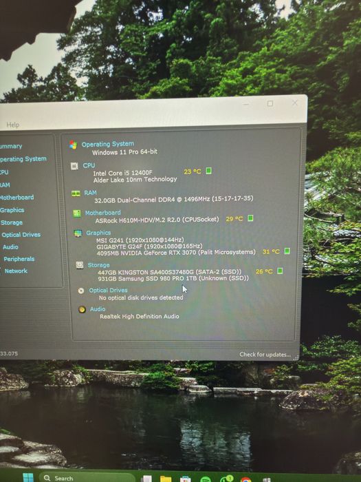 PC Gaming | i5 12400f | RTX 3070 8GB | 32GB RAM Corsair