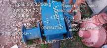 Troliu solid 250kg reductor 22:1
