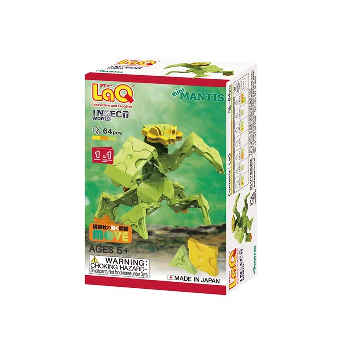 Японски Детски конструктор LaQ Insect World MINI MANTIS, 64 части