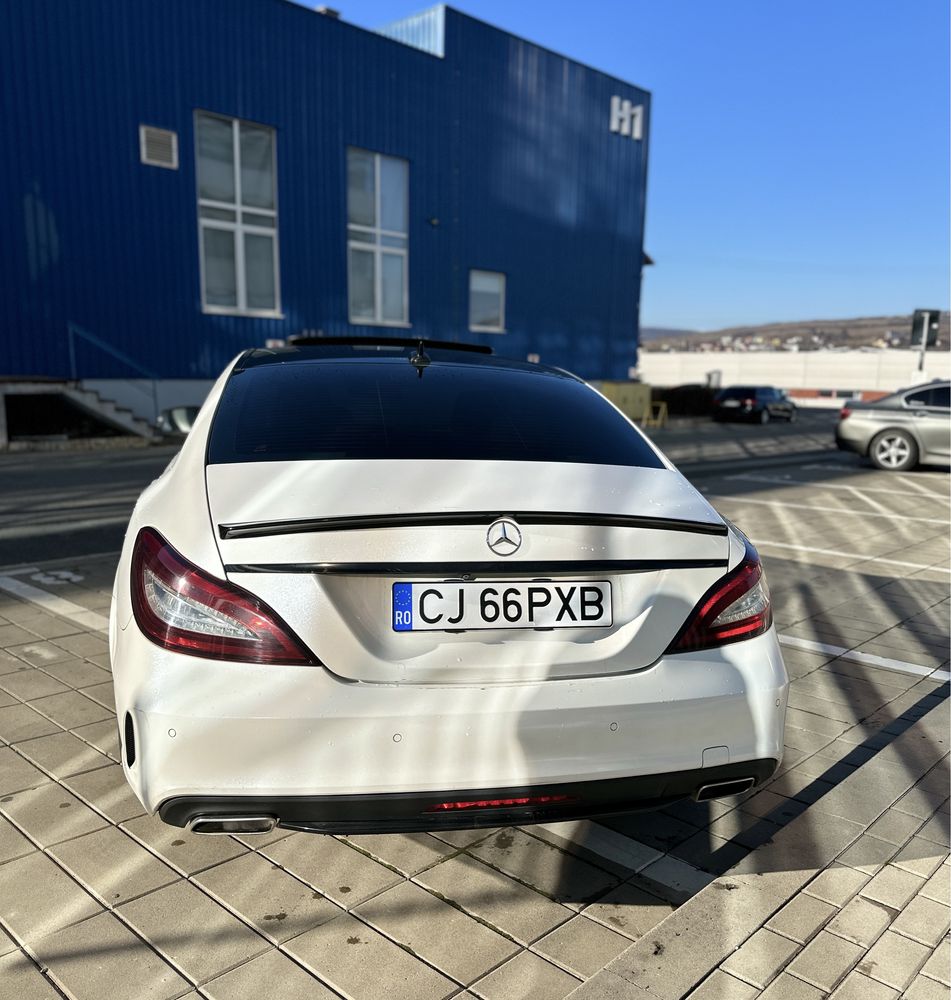 Mercedes CLS350d 4matic AMG alb perlat Euro 6