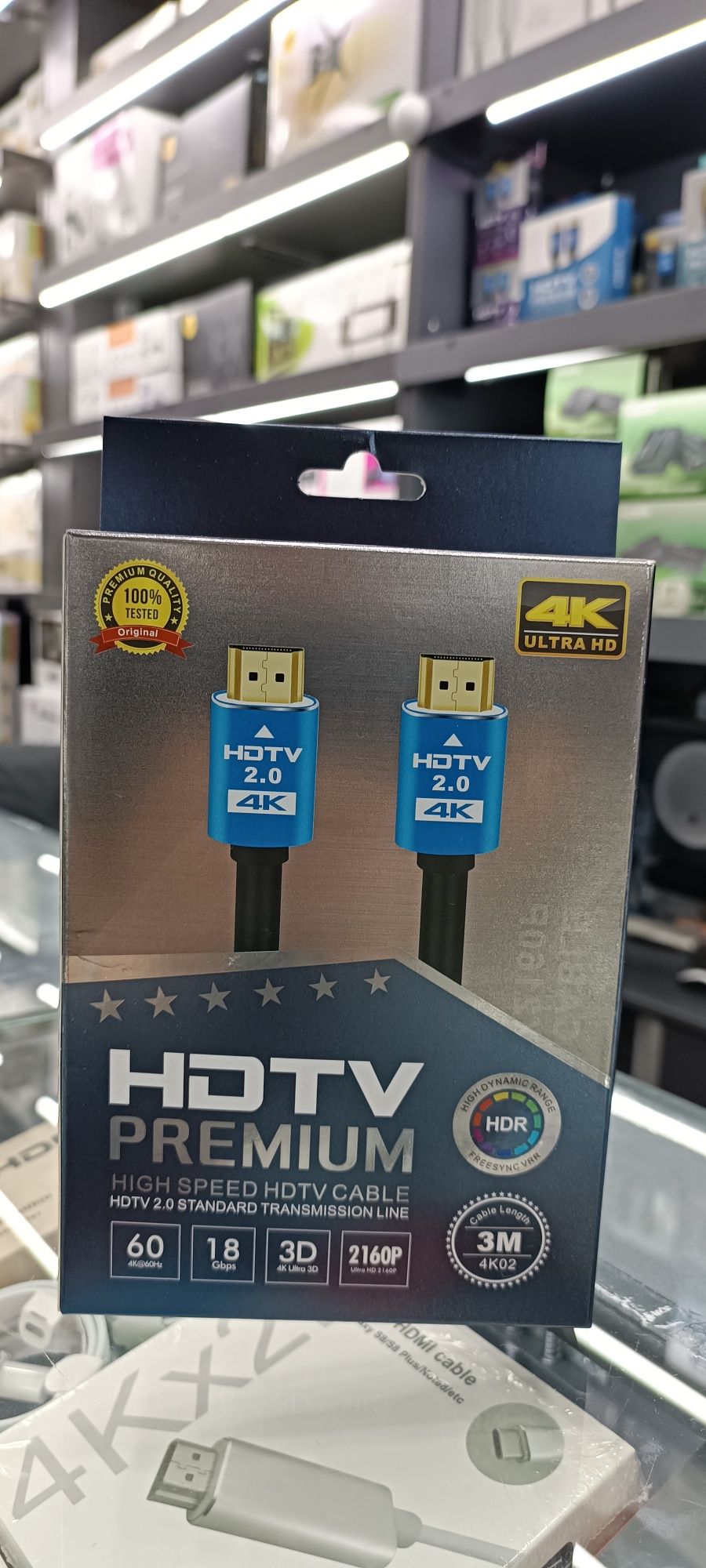 Скидка! Доставка! Hdmi кабель 3 метр/ 4 k