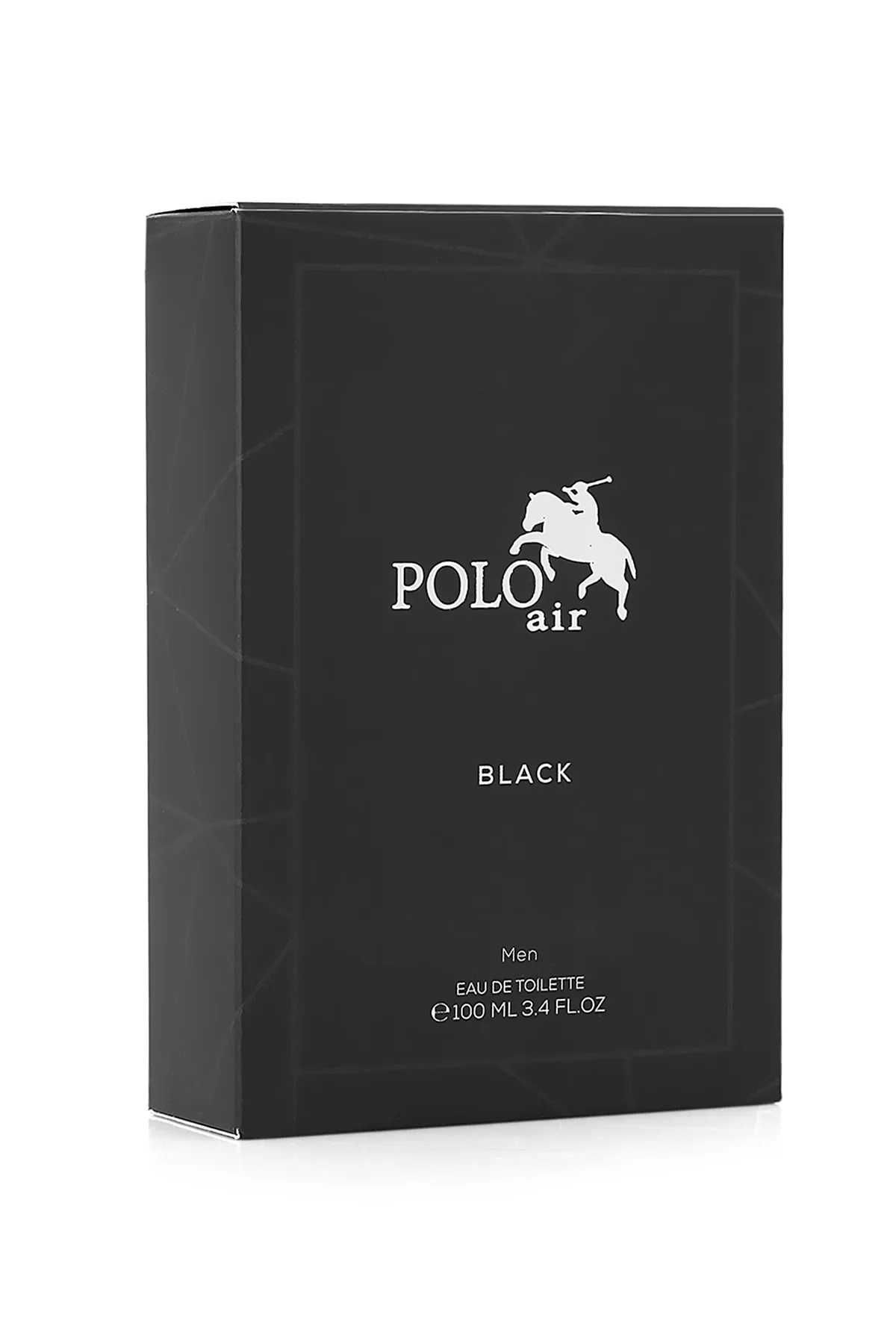 Черен елегантен мъжки парфюм, 100 мл, Polo Air