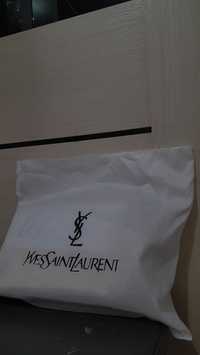 Бежевая сумка от бренда YSL