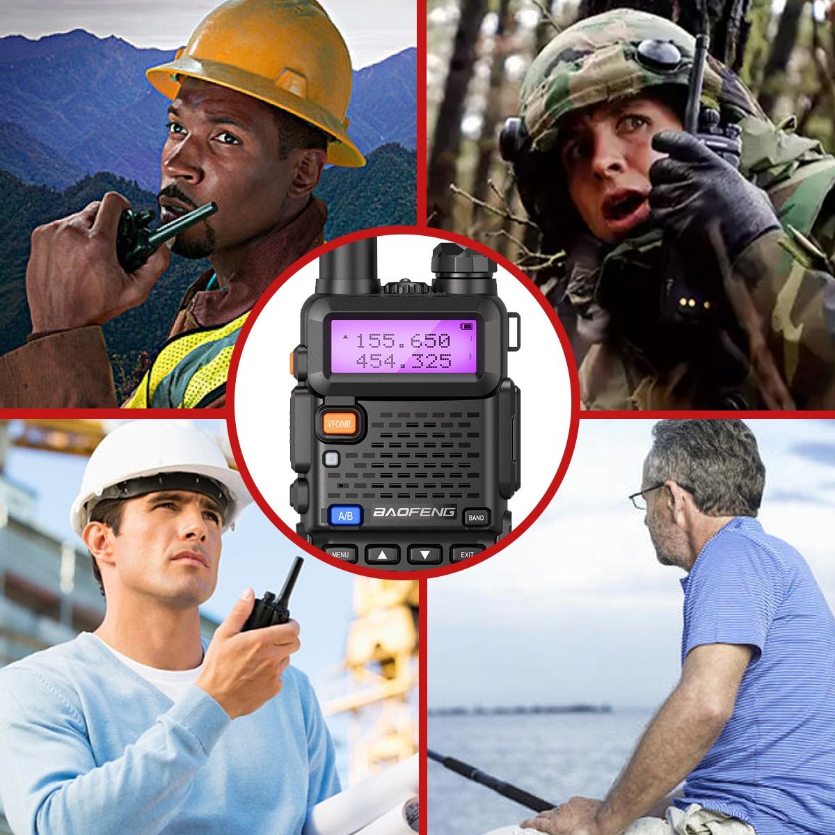 Stații Radio Portabile emisie-recepție de 8W reali , walkie-talkie noi
