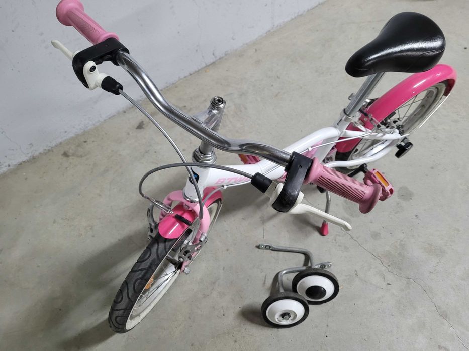 Bicicletă B'Twin 16 inch fete 4-6 ani