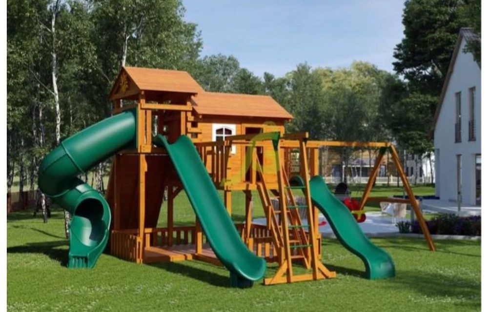 Разные виды детских игровых площадок