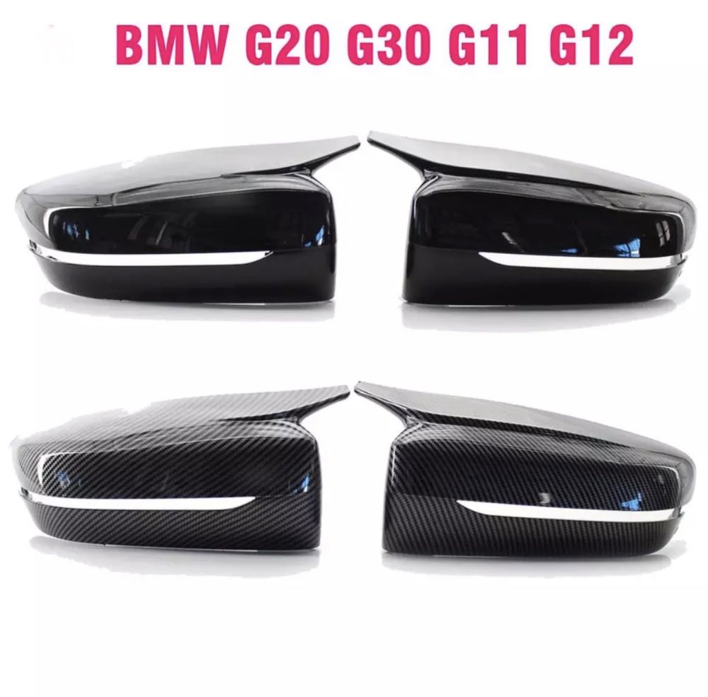 Capace oglinzi M Piano Black Carbon Grila Bmw Seria 5 7 G11 G20 G30