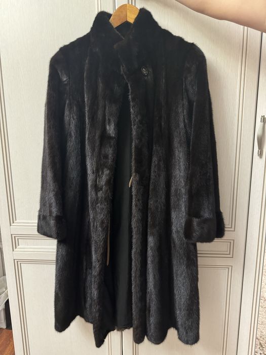 Шуба норковая, длинная