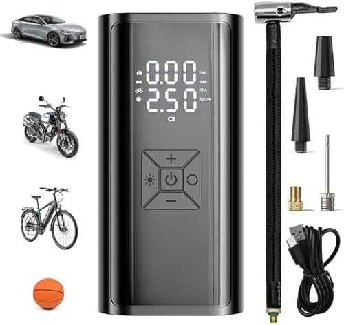 Нова Авто помпа 4500mAh – дигитална, авто стоп, топки, мотори, колела