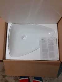 Нова Триъгълна бяла керамична мивка за баня