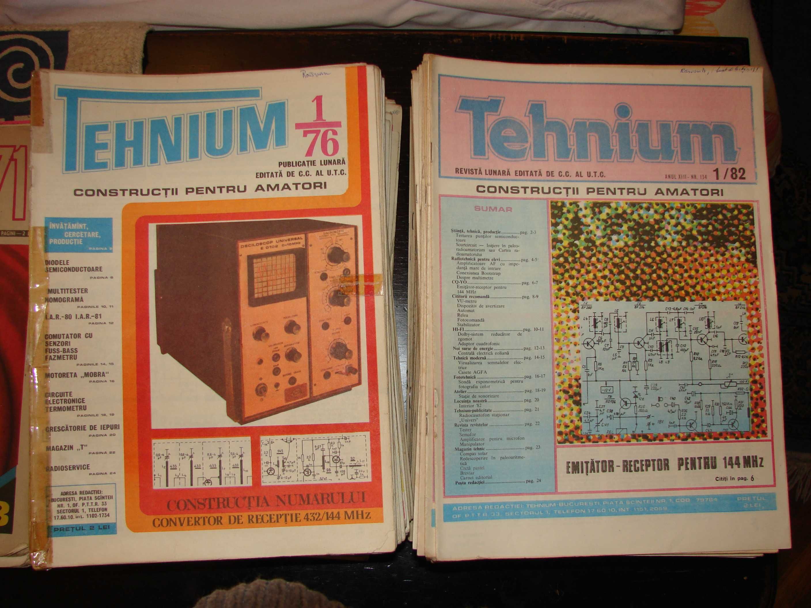 Pentru colecționari:  Vanzare colecție revista TEHNIUM 1975 - 1990