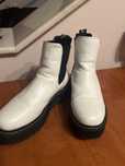 Ghete/ Botine Albe Catwalk dama/ fete mar 37 approx 23,5 cm