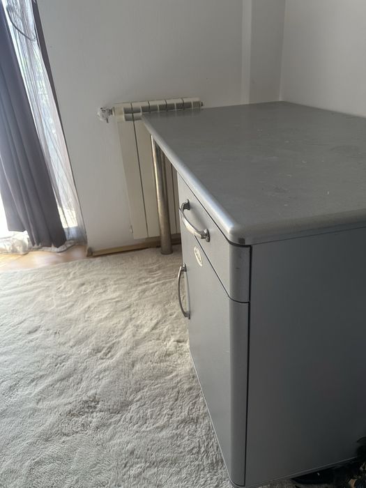 set de 3 piese de mobilier:dulap cu rafturi, dulap cu sertare, birou