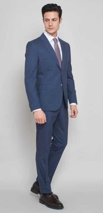 Sacou blazer slim 52 XL premium Brice London lana super 120's navy