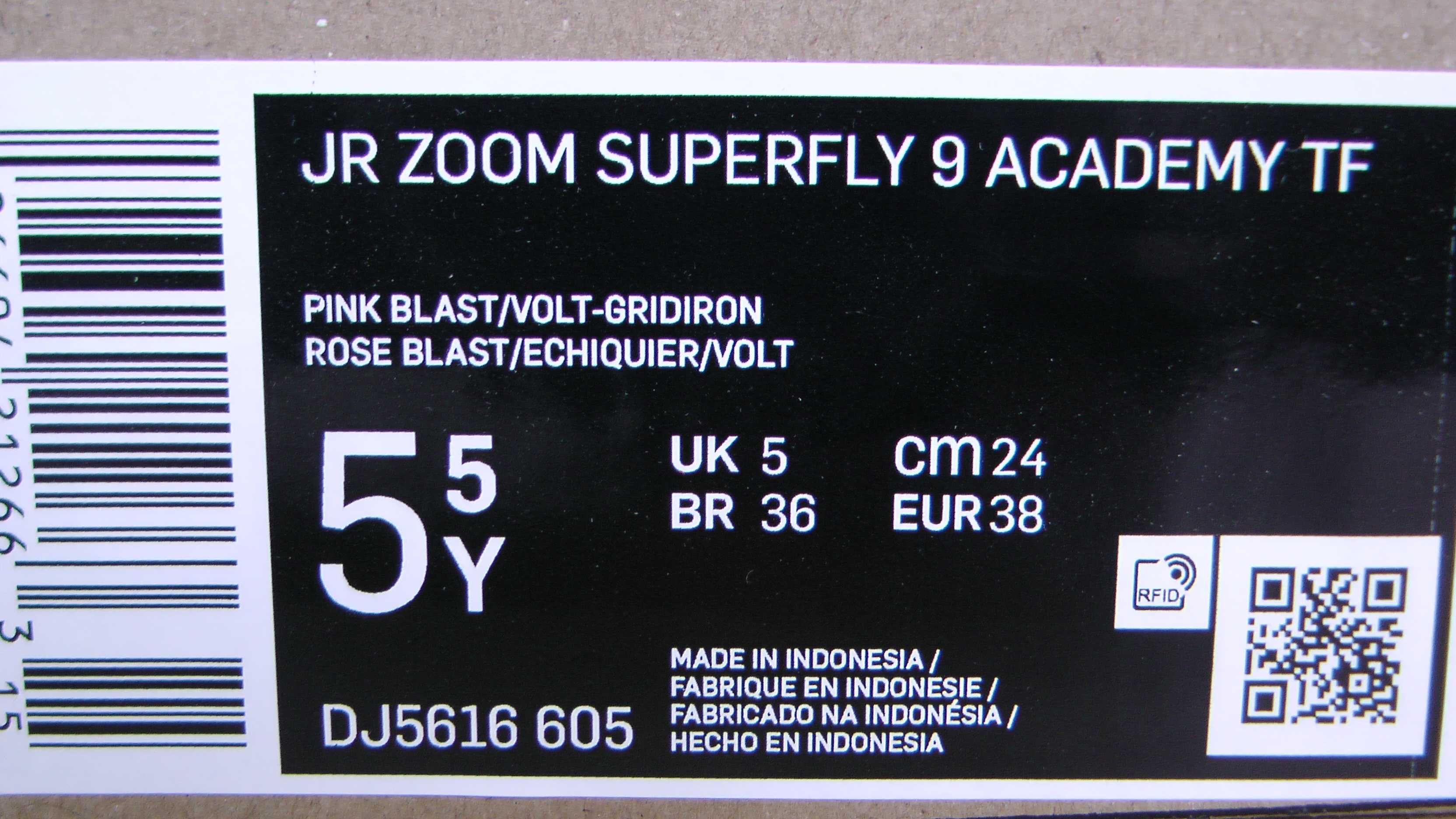 Ghete fotbal sintetic NOI Nike JR Zoom Superfly 9 marimea 38
