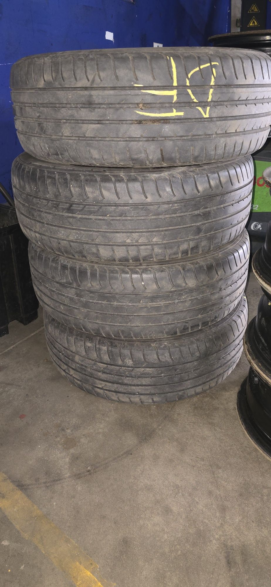 Jante tablă 16" originale Ford cu senzori presiune, capace si anvelop