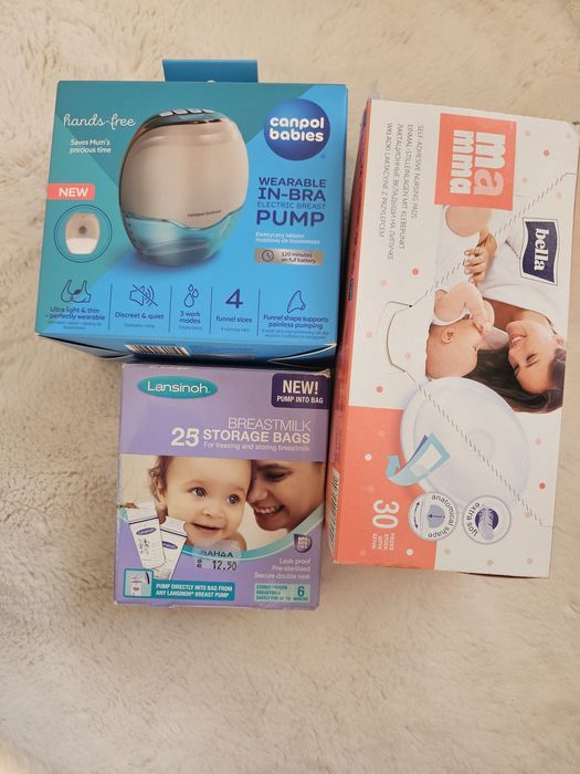 Помпа за кърма Hands-free дизайн подарък подложки и пликове за съхране