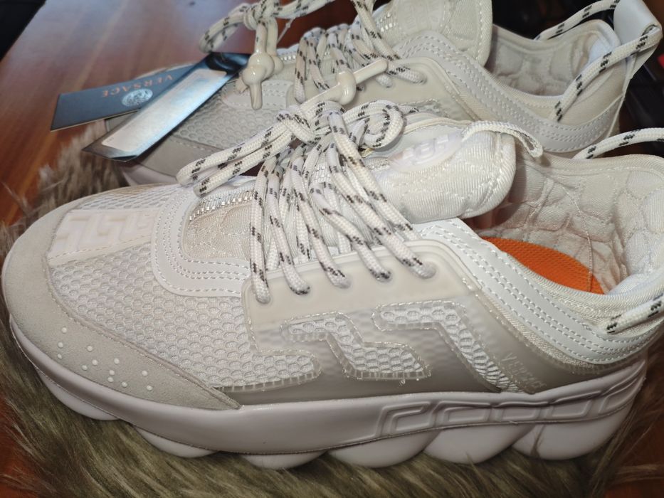 Versace chain Reaction white