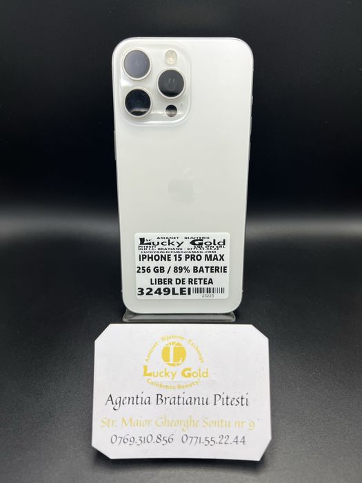 Iphone 15 pro max 256 gb 89% baterie cod 23223