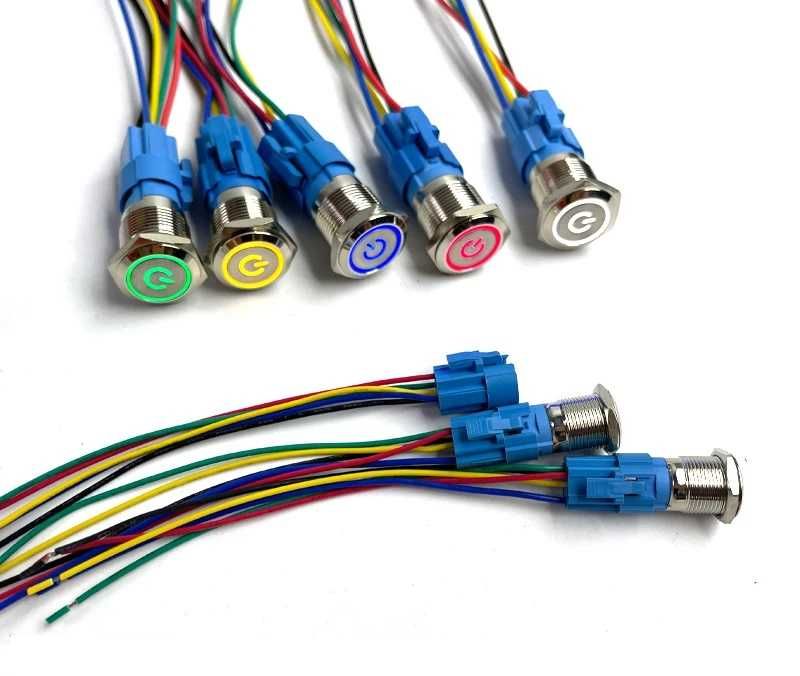 Buton Metalic Panou LED Push Buton Metal Led 5V-24V Buton Metalic Led