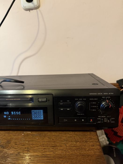 Sony mds-je700 minidisc deck