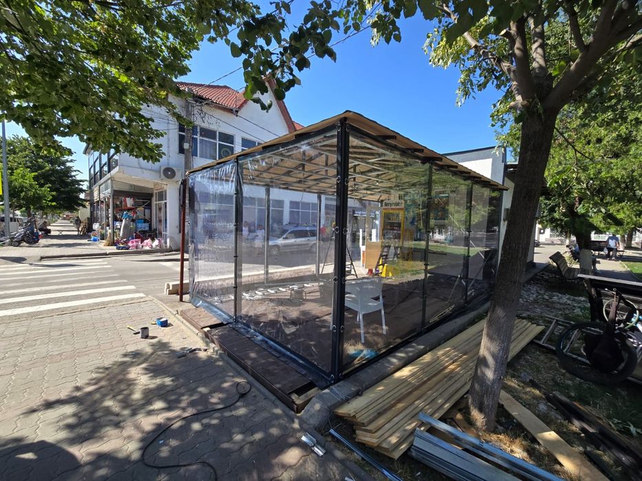 Folie Cristal clear transparenta premium terase, terasa, foișor