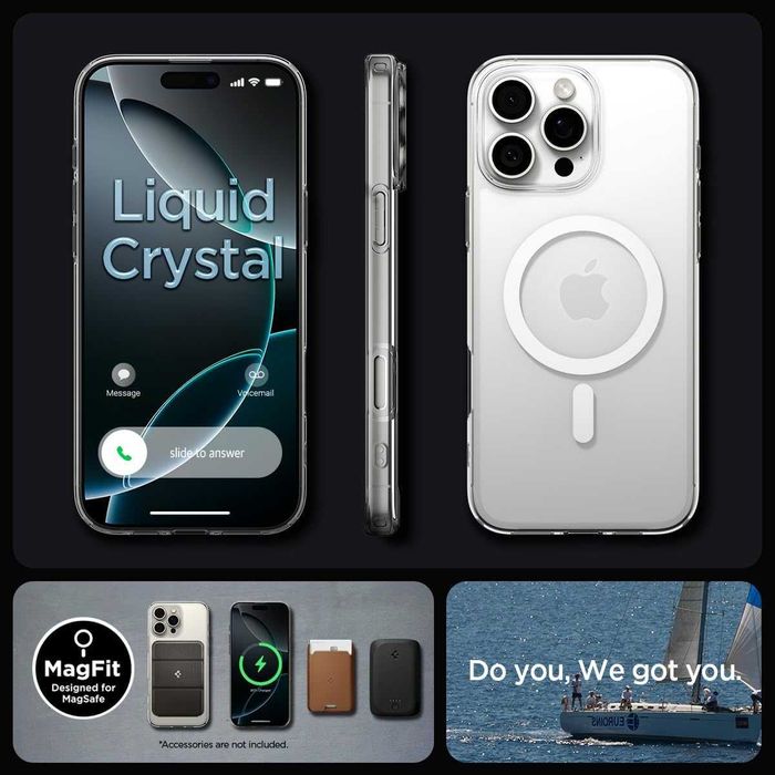 Силиконов гръб Spigen Liquid Crystal за iPhone 16, 16 Pro Max, 16 Pro