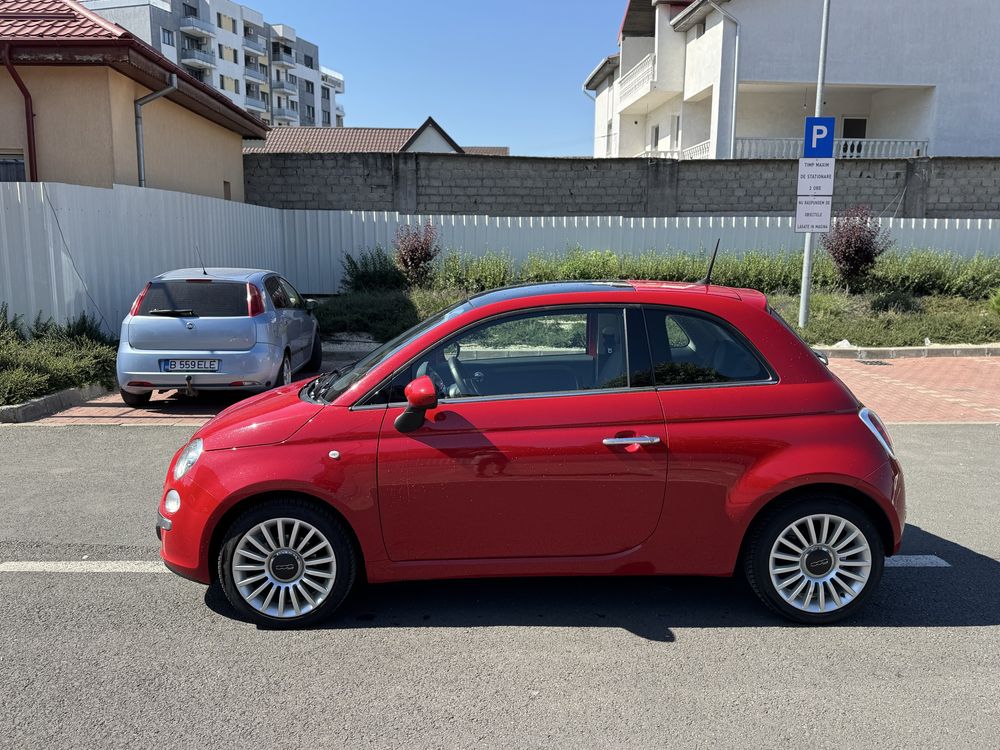 Fiat 500 cutie AUTOMATA 10.2014,128000 km,panorama,Aer Conditionat