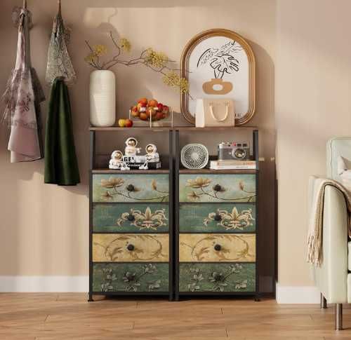 Скрин VEDECASA, скрин с 4 чекмеджета от плат, с отворен рафт