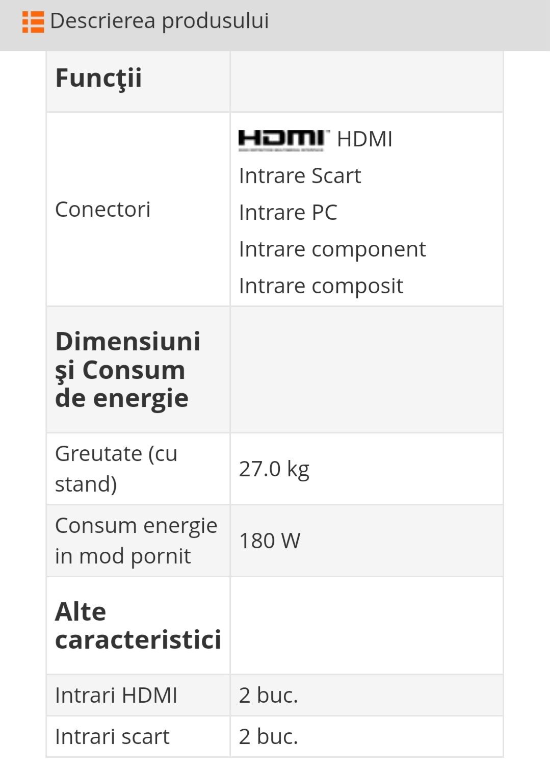 Televizor LCD SONY BRAVIA KDL 102 cm