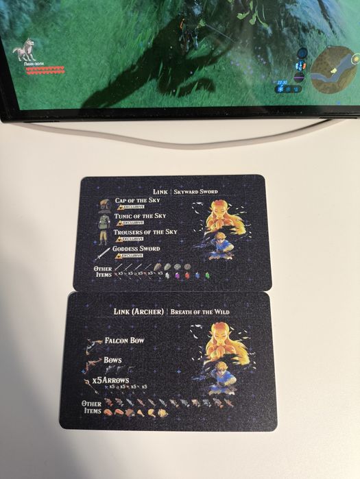 Legend of zelda amiibo карточки